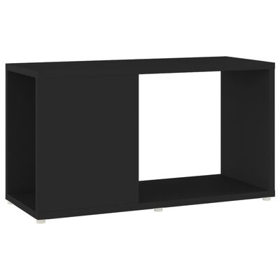 vidaXL Szafka pod TV, czarna, 60x24x32 cm, materiał drewnopochodny