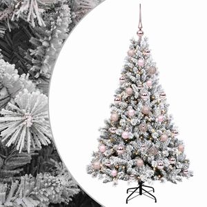 vidaXL Sztuczna choinka z bombką 120 cm 150 LED Ciepła biel