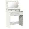 vidaXL Toaletki do sypialni Biały 80 x 39,6 x 135 cm