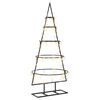 vidaXL Metalowa choinka ze stojakiem KUOPIO 90 cm Ciepła biel Stal