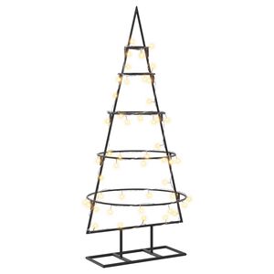 vidaXL Metalowa choinka ze stojakiem KUOPIO 90 cm Ciepła biel Stal