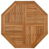 vidaXL Blat do stolika, 90x90x2,5 cm, ośmiokątny, lite drewno tekowe