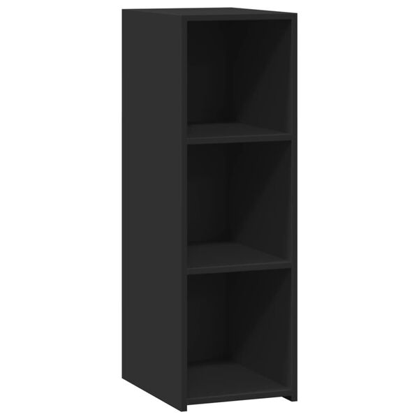 vidaXL Szafka, czarna, 30x41x93 cm, materiał drewnopochodny