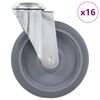 vidaXL 16 skrętnych k&oacute;łek z otworem na śrubę, 125 mm