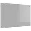 vidaXL Panel kuchenny 2 pcs Jasnoszary 80 x 60 cm szkło hartowane