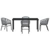 vidaXL Zestaw do jadalni w ogrodzie 5 pcs Antracyt