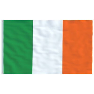 vidaXL Flaga Irlandii z masztem, 5,55 m, aluminium