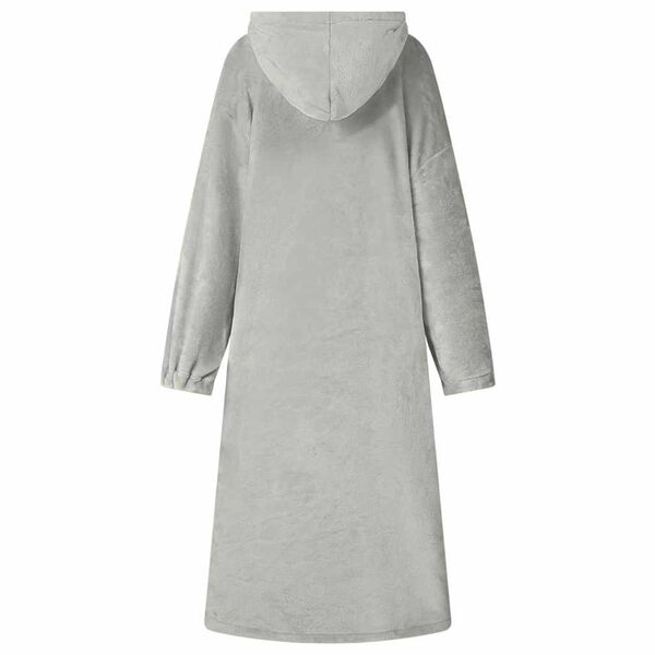 vidaXL Bluza-koc Szary s Flanela