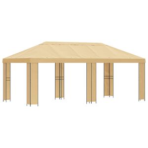 vidaXL Altana ogrodowa 6 x 3 m kremowy Poliester i Stal 190 gsm