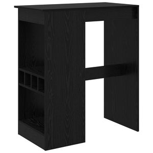 vidaXL St&oacute;ł barowy 90 x 47.5 x 103.5 cm Drewno inżynieryjne Czarny Dąb