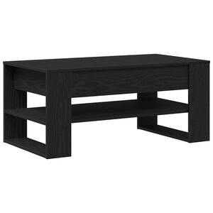 vidaXL Stolik kawowy Czarny Dąb 102 x 55 x 45 cm Drewno inżynieryjne