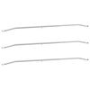 vidaXL Uchwyt na plandekę do przyczep 3 srebrny 136-218 cm Aluminium