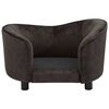 vidaXL Sofa dla psa, brązowa, 69x49x40 cm, pluszowa
