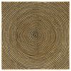 vidaXL Dywany pokojowe Czarny 120 x 120 cm Juta