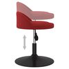 vidaXL Obrotowe krzesła stołowe, 4 szt., winna czerwień, aksamitne