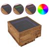 vidaXL Stolik kawowy Ze LED Lights Stare drewno 40 x 40 x 30 cm