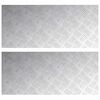 vidaXL Stopień Prostokątny 2 pcs Srebrny 90 x 40 cm Aluminium