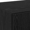 vidaXL Highboard Czarny dąb 70 x 42.5 x 185 cm Materiał drewnopochodny