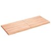 vidaXL Blat, jasnobrązowy 120x50x(2-4)cm drewno z naturalną krawędzią