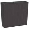 vidaXL Donica z pojemnikiem wewnętrznym, brązowa, 12/44 L, rattan PP