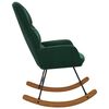 vidaXL Fotel bujany, ciemnozielony, tapicerowany aksamitem
