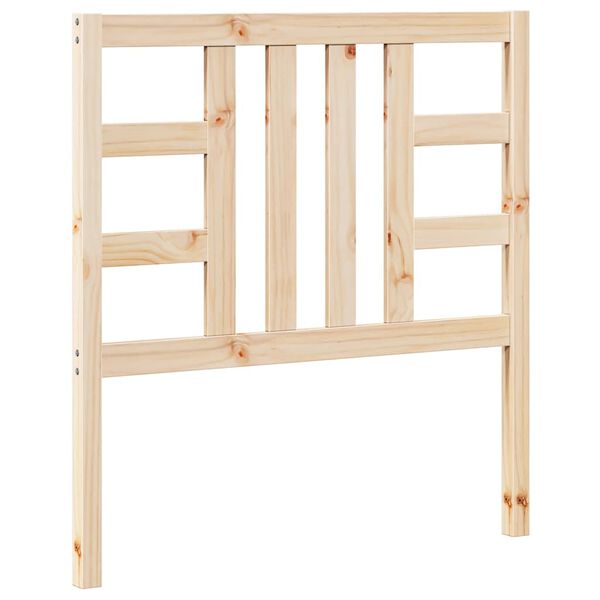 vidaXL Wezgłowie łóżka, 96x4x100 cm, lite drewno sosnowe