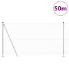 vidaXL Słupek ogrodzeniowy. Srebrny 50 x 1,2 m (siatka 19 x 19 mm)
