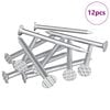 vidaXL Gwoździe do drewna 12 pcs Srebrny &Oslash; 3 x 15 mm Metal
