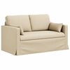 vidaXL Sofa 2 pcs Kremowy 139 x 78 x 80 cm tkanina