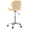vidaXL Obrotowe krzesła stołowe, 2 szt., kremowe, aksamitne