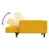 vidaXL 2-osobowa kanapa, ż&oacute;łta, tapicerowana aksamitem