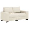 vidaXL Sofa 3 pcs Beżowy Tkanina lniana