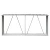 vidaXL Wiata na drewno, stal galwanizowana, 330 x 84 x 152 cm, szara