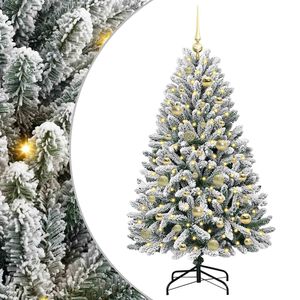 vidaXL Sztuczna choinka 120 cm 150 LED Ciepła biel PVC i stal