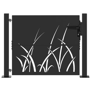 vidaXL Brama ogrodowa 110 x 105 cm Stal Malowana Proszkowo Zamykane