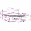 vidaXL Ramka ł&oacute;żka Naturalny 200 x 200 cm Lite drewno sosnowe