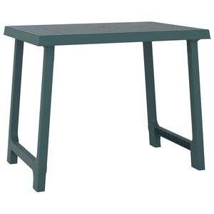 vidaXL Stolik turystyczny, zielony, 79x56x64 cm, PP o wyglądzie drewna