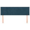 vidaXL Zagł&oacute;wki, ciemnoniebieski, 144x5x78/88 cm, aksamit