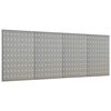 vidaXL Ścienne płyty perforowane, 4 szt., 40x58 cm, stal