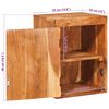 vidaXL Stolik nocny 2 pcs Brązowy 35 x 33 x 48 cm Drewno akacjowe