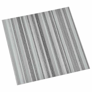 vidaXL Samoprzylepne Deski Podłogowe Szary i czarny 30,5 x 30,5 cm