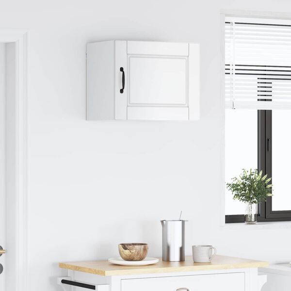 vidaXL Szafka kuchenna z p&oacute;łką Wysoki połysk biały 50 x 31 x 40 cm