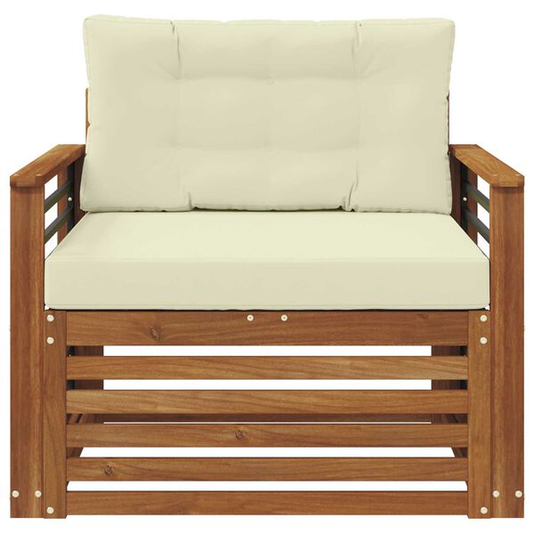 vidaXL Zestaw sof na zewnątrz Lite drewno akacjowe i poliester