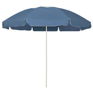 vidaXL Parasol plażowy, niebieski, 240 cm