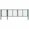 vidaXL Brama ogrodowa stalowa 400x75 cm zielona