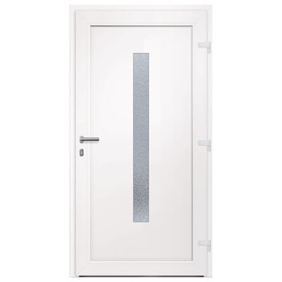vidaXL Drzwi wejściowe, białe, 108x208 cm, PVC