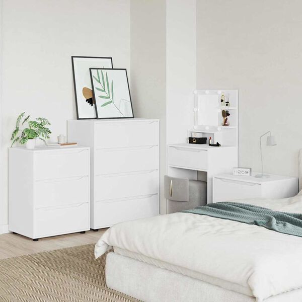 vidaXL Szafy do przechowywania 2 pcs Biały 80 x 48 x 105 cm