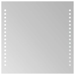 vidaXL Lustro łazienkowe z LED, 30x30 cm
