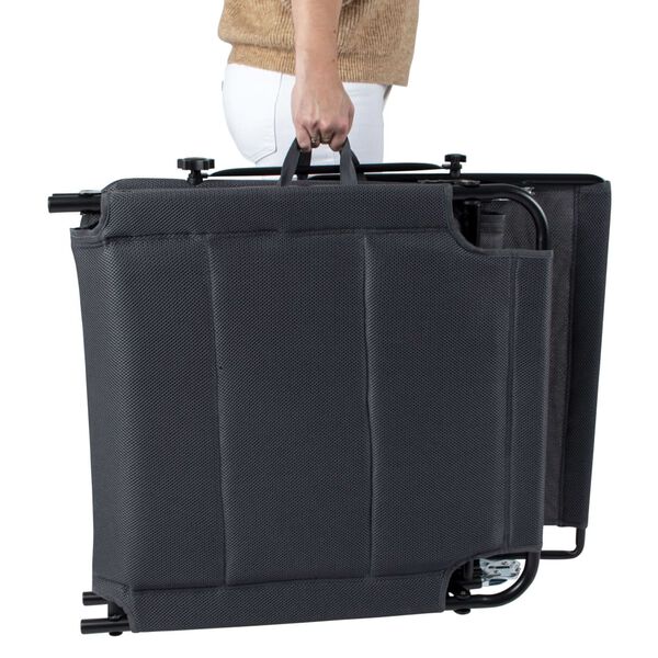 Bo-Camp Leżak z daszkiem Air, szary