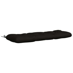 vidaXL Poduszka na ławkę VIANEN 100% poliester Czarny 100 x 40 x 12 cm